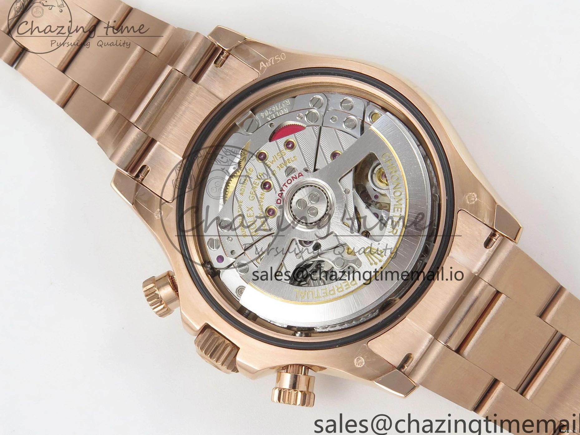 1227 TechFriendly Daytona 126505 RG QF 1:1 Best Edition RG Black Dial Crystal Markers On RG Bracelet SH4131 V6 (Gain Weight) 303